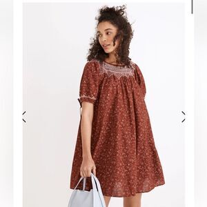 Madewell | Dresses | Madewell Chambray Embroidered Tunic Dress Size S |  Poshmark